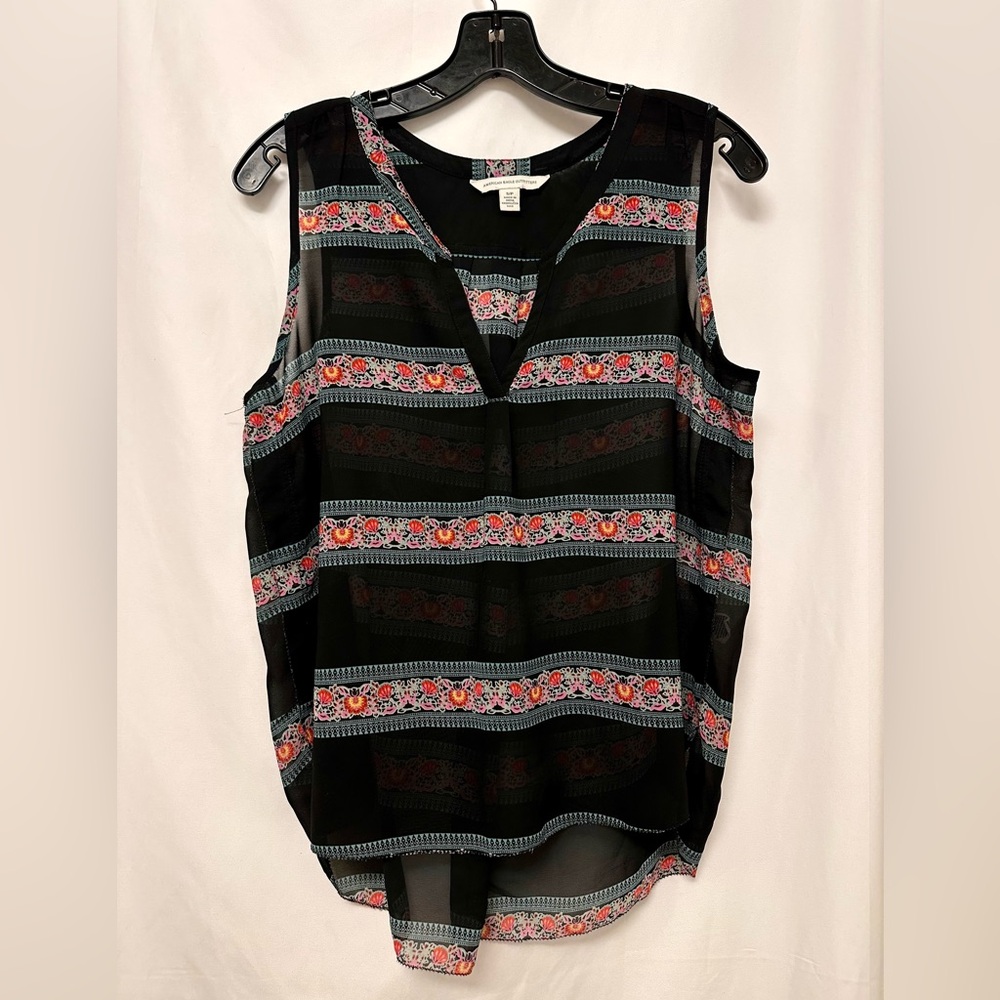 🌸 American Eagle Outfitters Boho Sleeveless Sheer Tank Top – Size S 🌸
